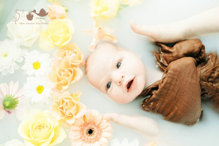 Bain fleuri