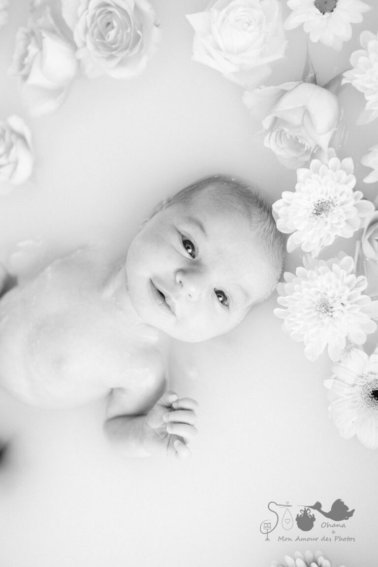 Bain fleuri