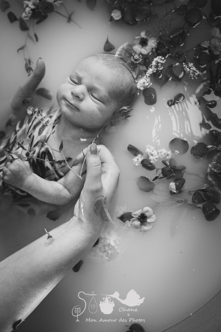 Bain fleuri