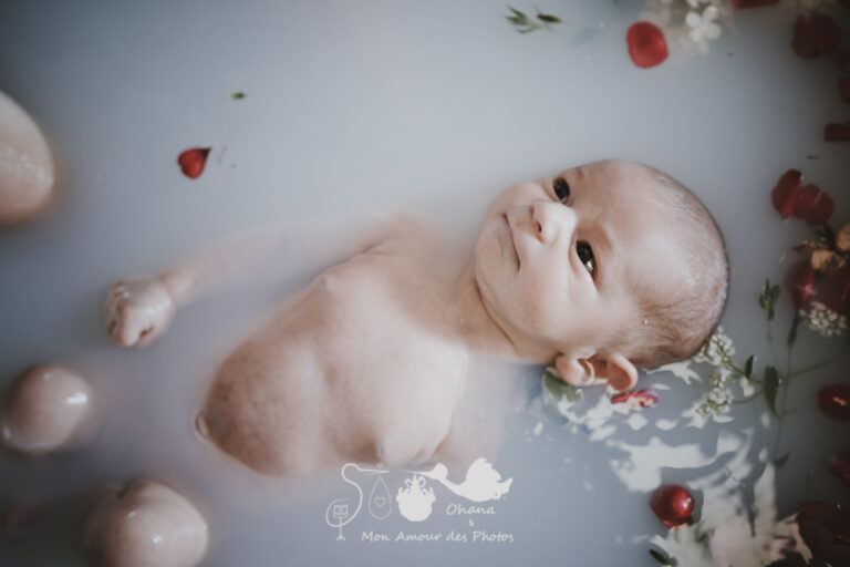 Bain fleuri