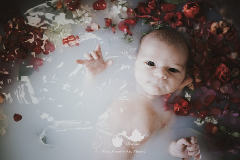 Bain fleuri