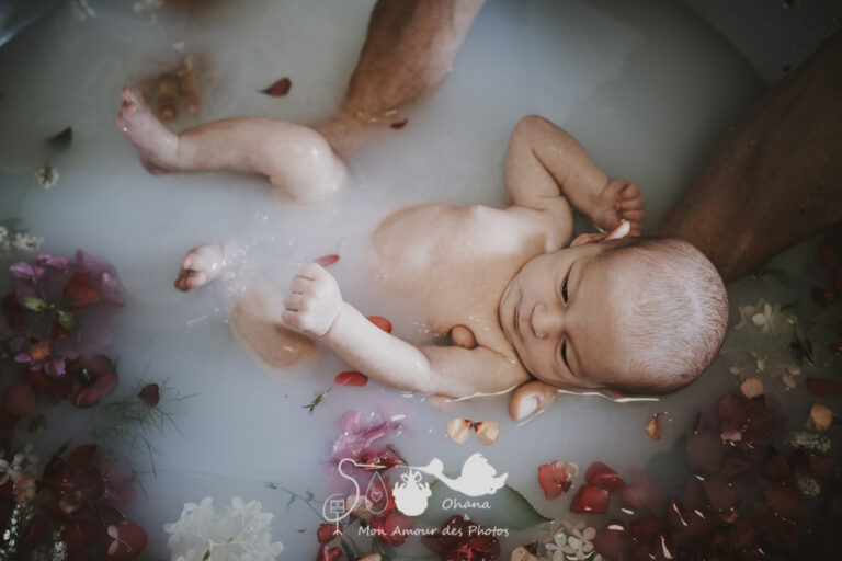 Bain fleuri