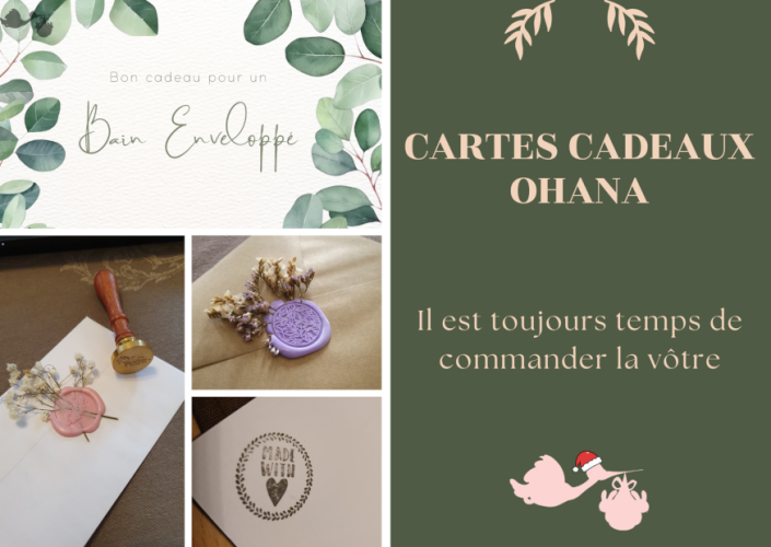Cartes cadeaux Ohana - Il est toujours temps de commander la vôtre